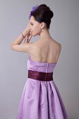 Cheap Mini Skirt Lilac Stain Junior Prom Dresses Under 100