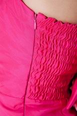 Sweetheart Neck Fuchsia Skirt Other Size Zipper Short Prom Dress