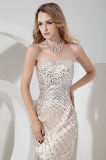 Sexy Sweetheart Sequin Mini Short Prom Dress With Crystals