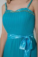 Low Price Spaghetti Straps Layers Skirt Turquoise Short Prom Dress