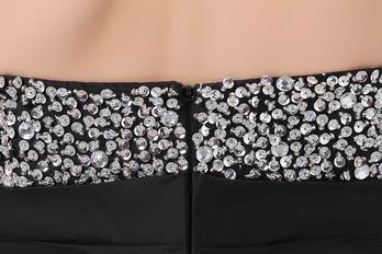 Cute Mini Skirt Women In Black Short Prom Party Dress 2014