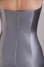 Colum Mini-length Taffeta Skirt Short Prom Dress Silver Grey