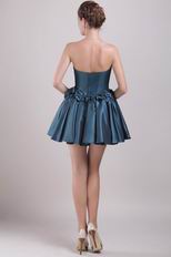 Bowknots Emberllishment Short Prom Dress In Peacock Green