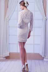 Designer Recommend Champagne Lace Corset Bridal Mother Prom Dress With Jacket