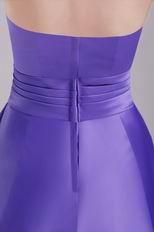 Strapless Knee Length Skirt Blue Violet 2014 Prom Dress For Sale