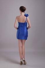 Lovely Cerulean Prom Dress With One Shoulder Neckline Skirt