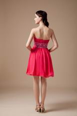 Best Deals 2012 Hot Pink Short Prom Dress With Beading