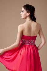 Best Deals 2012 Hot Pink Short Prom Dress With Beading