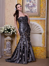 Black Strapless Sequins Decorate Purchase Prom Dress Online Luxury