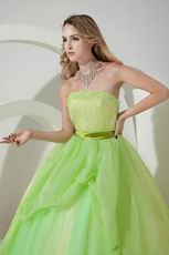 Contrast Color Fading Green Quinceanera Dress Like A Princess