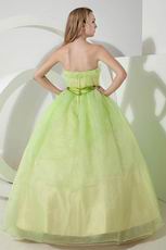 Contrast Color Fading Green Quinceanera Dress Like A Princess