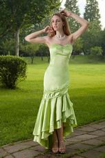 Mermaid Lime Green High Low Skirt New Look Prom Dress