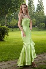 Mermaid Lime Green High Low Skirt New Look Prom Dress