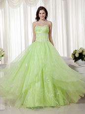 Beautiful New Bubs Color Organza Girls Quinceanera Dress