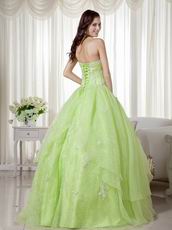 Beautiful New Bubs Color Organza Girls Quinceanera Dress