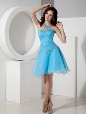 Sexy Mini-length Azure Sweet 16 Party Dress For Cheap