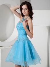 Sexy Mini-length Azure Sweet 16 Party Dress For Cheap