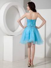Sexy Mini-length Azure Sweet 16 Party Dress For Cheap