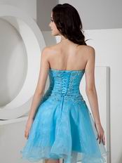 Sexy Mini-length Azure Sweet 16 Party Dress For Cheap
