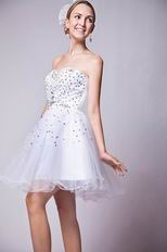 Discount Sweetheart White Sweet 16 Dresses Knee Length