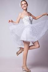 Discount Sweetheart White Sweet 16 Dresses Knee Length