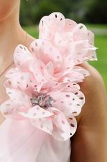 Cheap One Shoulder Baby Pink Designer Sweet 16 Dress