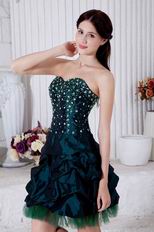 Dark Green Mini Skirt Sweet Sixteen Gowns Discount