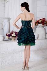 Dark Green Mini Skirt Sweet Sixteen Gowns Discount