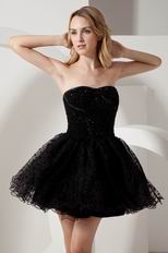 Strapless Beaded Mini Length Sweet 16 Dresses For Cheap