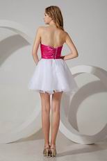 Lovely Strapless Mini White Sweet 16 Dresses Wholesale Price