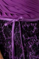 Purple Chiffon Designer Sweet 16 Dress With Black Lace Skirt