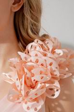 One Shoulder Flower Straps Sweet 16 Dress By Pink Organza