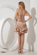 Sweetheart Modern Mini Golden Dres For Sweet 16 Party