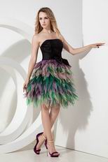 Multi Colors Skirt Sweet 16 Birthday Party Dress For Girl