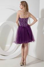 Crystals Grape Sweet Sixteen Dresses With Sweetheart Neck