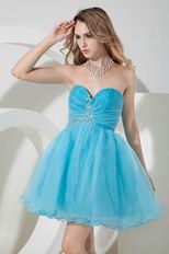 Sexy Sweetheart Crystl Aqua Skirt Dress For Sweet 16 Party