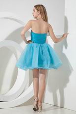 Sexy Sweetheart Crystl Aqua Skirt Dress For Sweet 16 Party