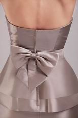 Strapless Burly Wood Sweet Sixteen Dress With Bowknot