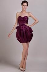 Column Burgundy Mini-length Sweet 16 Prom Dresses