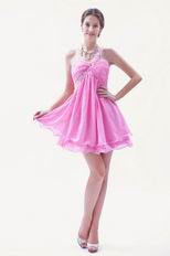 Cute One Shoulder Pink Mini Skirt Sweet 16 Dresses For Sale