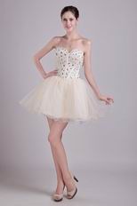 Sweetheart Short Skirt Sweet Sixteen Dress With Crystals