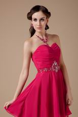 Sweetheart Deep Rose Pink Sweet 16 Prom Party Dresses