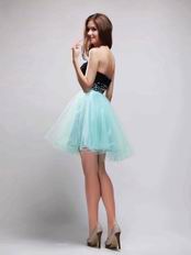 Black and Light Sky Blue Dresses To Sweet 16