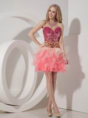 Sequin Fit And Flare Pink Sweet 16 Dress By Top Designer