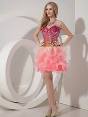 Sequin Fit And Flare Pink Sweet 16 Dress By Top Designer
