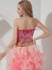 Sequin Fit And Flare Pink Sweet 16 Dress By Top Designer