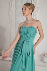 On Sale Sweetheart Turquoise Blue Chiffon Evening Dress