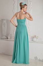 On Sale Sweetheart Turquoise Blue Chiffon Evening Dress