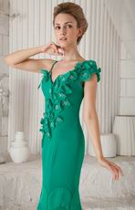 Turquoise Mermaid Ankle-length Mother of the Bride Dress