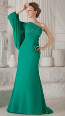 Turquoise Single Long Sleeve Mother of the Bride Dress